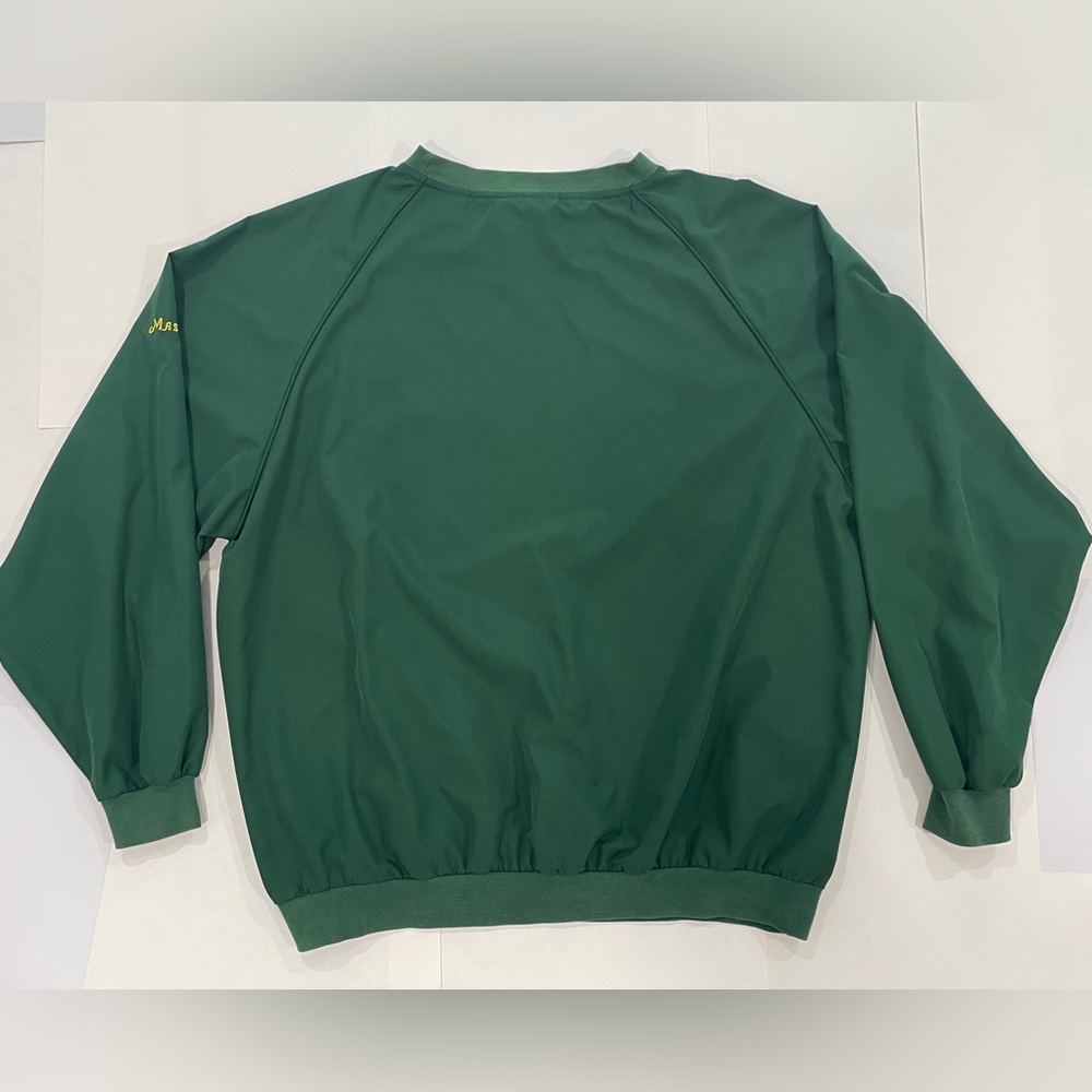 VTG Slazenger Augusta National Masters Green Pullover Windbreaker Pockets Y2K XL - Picture 6 of 16